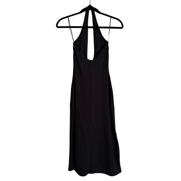 SKIMS Smooth Layers Lounge Halter Dress Obsidian XS NWT $84 - Picture 3 of 5